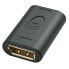Lindy Premium DisplayPort Coupler - DisplayPort - DisplayPort - Black