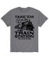 Фото #1 товара Men's Yellowstone Take Em to the Train T-shirt