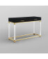 Фото #11 товара Casandra 2-Drawer High Gloss Console Table with Acrylic Legs and Metal Base