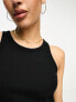 Фото #3 товара NA-KD ribbed tank top in black