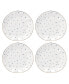 Blue Bay Dots Dinner Plates, Set of 4