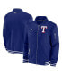 ფოტო #1 პროდუქტის Men's Royal Texas Rangers Authentic Collection Full-Zip Bomber Jacket