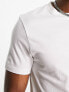 ASOS DESIGN – 3er-Pack T-Shirts mit Rundhalsausschnitt in Weiß, Grau meliert und Schwarz