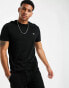 Lacoste logo pima cotton t-shirt in black