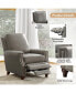 Bellino Modern Retro Genuine Leather Recliner with Nailhead Trim