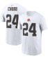 Фото #1 товара Men's Nick Chubb White Cleveland Browns Player Name and Number T-shirt