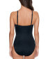 Women's Draped One-Piece Swimsuit