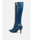 Фото #2 товара uptown pointed mid heel calf boots