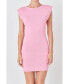 ფოტო #1 პროდუქტის Women's Knit Padded Mini Dress