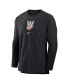 Фото #2 товара Men's Black Washington Nationals Authentic Collection City Connect Player Tri-Blend Performance Pullover Jacket