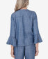 ფოტო #2 პროდუქტის Women's Bayou Chambray 3/4 Sleeve Jacket