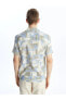 Фото #3 товара Рубашка мужская LC WAIKIKI Poplin с короткими рукавами и узором Casual Regular Fit