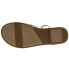 TOMS Lexie Metallic Flat Womens Silver Casual Sandals 10011783