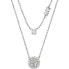 Фото #1 товара Modern Brilliance Double Silver Necklace MKC1591AN040