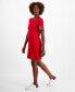 Фото #1 товара Women's Cotton Striped Tape-Trim T-Shirt Dress