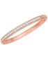 ფოტო #2 პროდუქტის Tapered Baguette and Pave Bangle Bracelet