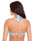 Фото #2 товара Women's Printed Tie-Front Bikini Top