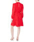 Women's Knot-Front 3/4-Sleeve Dress