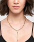 Gold Adjustable Serpent Lariat Y-Necklace