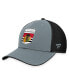 ფოტო #2 პროდუქტის Men's Gray, Black Chicago Blackhawks Authentic Pro Home Ice Trucker Adjustable Hat