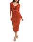 Фото #1 товара A.L.C. Vivian Midi Dress Women's Red Xs