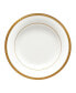 Charlotta Gold Set of 4 Rim Soup Bowls, Service For 4