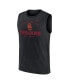 Фото #3 товара Men's Black USC Trojans Primetime Legend Lock Up Performance Muscle Tank Top