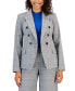 Women's Glen Plaid Faux-Double-Breasted Blazer