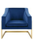 Hampshire 31" Velvet with Stainless Steel Modern Accent Chair