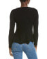 Sofiacashmere Peplum Rib Scoop Neck Cashmere Sweater Women's