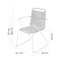 Garden chair Antea 57 x 65,5 x 90 cm Rope Light grey