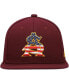 Фото #3 товара Men's Maroon Arizona State Sun Devils Patriotic On-Field Baseball Fitted Hat