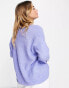 Vero Moda lightweight v neck jumper in lilac Сиреневый, M - фото #4