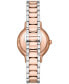 ფოტო #3 პროდუქტის Women's Two-Tone Stainless Steel Bracelet Watch 32mm