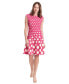 Фото #1 товара Petite Polka-Dot Fit & Flare Dress