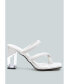 Фото #1 товара Erised Clear Block Heel Cross Strap Sandals