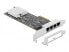 Фото #1 товара Delock 89192 - Internal - Wired - PCI Express - Ethernet - 1000 Mbit/s - Black - Metallic