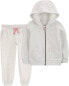 Toddler 2-Piece Zip-Up Fleece Hoodie & Joggers Set 4T