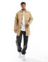 Фото #1 товара Jack & Jones water repellant mac in camel