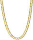 Фото #1 товара Italian Gold 20" Open Curb Link Chain Necklace in Solid 14k Gold