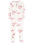 Baby 1-Piece Whale PurelySoft Footie Pajamas 18M