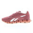 Reebok Zig Dynamica 4 Womens Pink Canvas Lace Up Lifestyle Sneakers Shoes 9.5