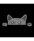 ფოტო #2 პროდუქტის Big Girl's Word Art Long Sleeve T-Shirt - Peeking Cat