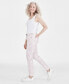 ფოტო #4 პროდუქტის Petite Mid Rise Floral Print Skinny Jeans, Created for Macy's