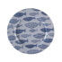 Мелкая тарелка Versa Рыбы Металл 33 x 1,5 x 33 cm