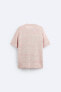 Knit cotton blend t-shirt