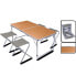 Фото #2 товара REDCLIFFS Foldable Camping Table With 4 Chairs 120x60x70 cm