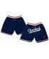 Фото #1 товара Men's Navy Cleveland Buckeyes Replica Mesh Shorts