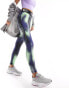 The North Face Training Aracar high waist 7/8 leggings in green dot print Exclusive at ASOS