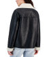 ფოტო #2 პროდუქტის Juniors' Faux-Leather Long-Sleeve Jacket